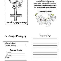 Best Images Of Printable Memorial Card Templates Free Pertaining To Remembrance Cards Template