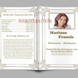 Free Memorial Cards Template Lovely For Funeral