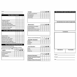 Sterling Middle School Report Card Template Standard Free Photo With