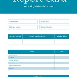 Tremendous Free Training Report Card Template Download Reports In School Middle Word Cards Editable Choose