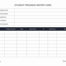 Perfect Middle School Report Card Template Elegant Student