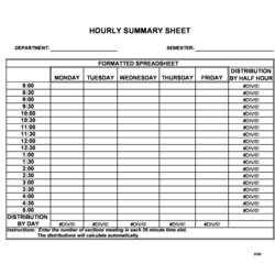 Splendid Effective Hourly Schedule Templates Excel Ms Word