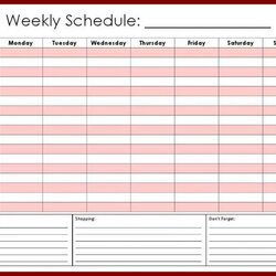 Spiffing Hourly Schedule Template Excel Business Daily