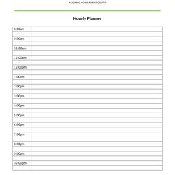 Effective Hourly Schedule Templates Excel Ms Word