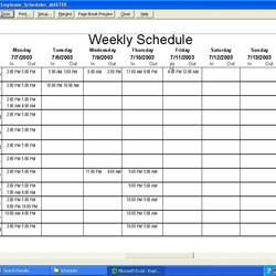 Hourly Schedule Template Excel Calendar With Employee Work Templates Spreadsheet Weekly Scheduling Restaurant