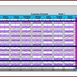 Smashing Excel Hourly Schedule Template