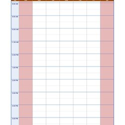 Out Of This World Effective Hourly Schedule Templates Excel Ms Word Template Kb