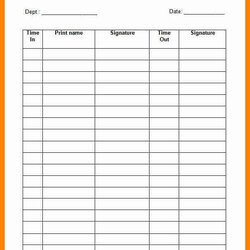 High Quality Employee Sign In Sheets Check More At