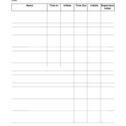 Exceptional Free Employee Sign In Sheet Template Word