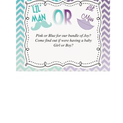 Free Gender Reveal Invitation Templates Template Invitations Printable Baby Party
