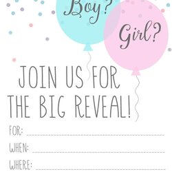 Wonderful Baby Gender Reveal Party Invitations Happiness Is Homemade Invites Invitation