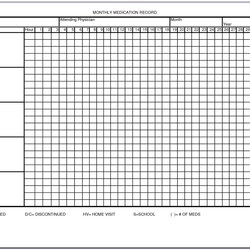 Medication Administration Record Template Form Sample