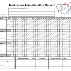 Best Printable Medication Administration Record Template For Form