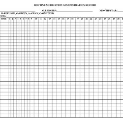 Sublime Medication Administration Record Template Free Printable Nursing Chart