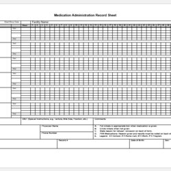 Worthy Medication Administration Record Sheet Sample For Word
