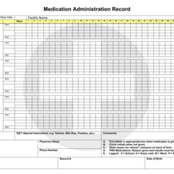 Superb Best Printable Medication Administration Record Template For Free