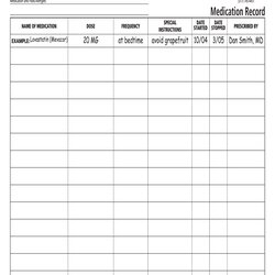 Superlative Medication Refill Log Printable Download Photos Large