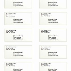 Preeminent Label Template For Microsoft Word New Printable Labels Templates