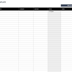 Magnificent Free Task And Checklist Templates List Weekly Template