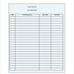 Terrific Daily Task List Template Free Word Excel Format Download Templates Sample Printable Do Business