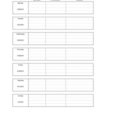 Daily Task List Template Templates At