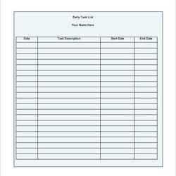 Excellent Task List Template Free Word Excel Format Download Daily Templates Business