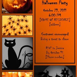 Superlative Halloween Invitations Free Printable Template Invitation Templates Word