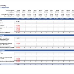 Perfect Cash Flow Statement Template For Excel Of Flows Month Projection