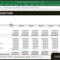 Smashing Cash Flow Projection Excel Sample Templates Template