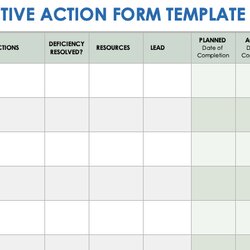 The Highest Quality Corrective Action Plan Templates Form Template