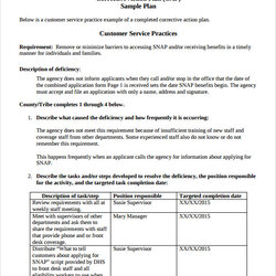 Great Free Sample Corrective Action Plan Templates In Ms Word Template Form Business