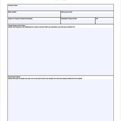 Free Sample Corrective Action Plan Templates In Ms Word Form Employee Template Documents