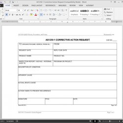 Swell Corrective Action Form Template Stunning Highest Clarity