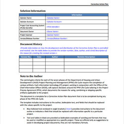 Capital Free Sample Corrective Action Plan Templates In Ms Word Template Form Audit