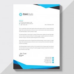 Magnificent Free Vector Letterhead Template In Flat Style Company