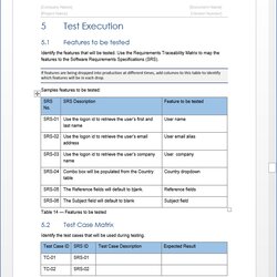 Splendid Test Plan Templates Ms Word Excel Forms Checklists For Schedules Performed Template