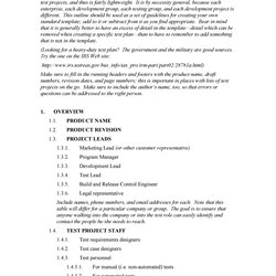 Perfect Software Test Plan Templates Examples Template Kb