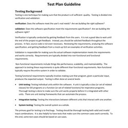 Test Plan Template For Software Testing Get What You Need Free