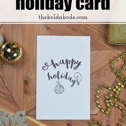 Superior Printing The Holidays Free Printable Holiday Greeting Card Cards Offering Actually Three