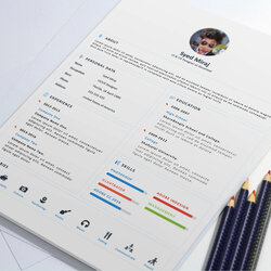 Capital Attractive Resume Template Free Download In Templates