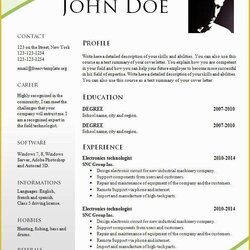 Out Of This World Attractive Resume Templates Free Download Template Word Dot Org