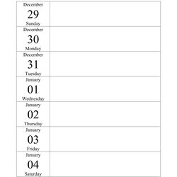 Fantastic Weekly Calendar Word Excel Template Week Blank Doc Templates