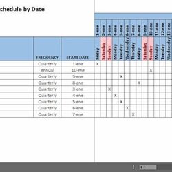 Superior Preventive Maintenance Program Excel Pm Schedule By Date