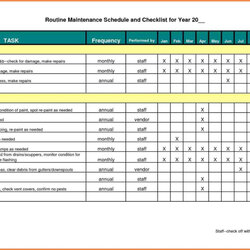 Brilliant Planned Preventative Maintenance Spreadsheet For Preventive Excel Grader Schedule Template Free