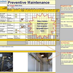 Superlative Free Preventive Maintenance Checklist Template Excel Schedule