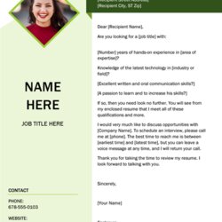 Excellent Cover Letter Examples Microsoft Word