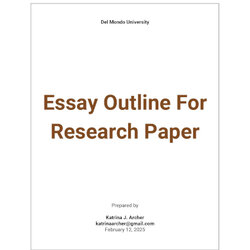 Wonderful Free Sample Essay Templates In Ms Word Google Docs Pages Outline For Research Paper
