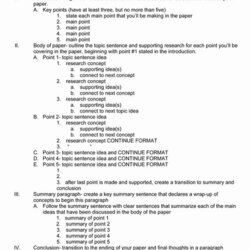 Outline For Writing Research Paper Students