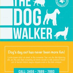 Worthy Dog Walking Flyer Template Free Of Walker Design In Word Publisher Flyers Tom Posted Comments