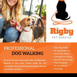 Eminent Ready When You Are Dog Walking Flyer Template Templates Flyers